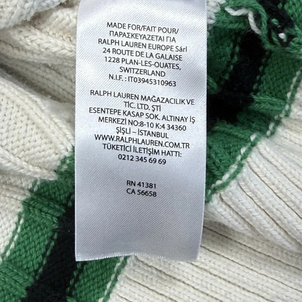 Lauren Ralph Lauren Cable Knit V Neck Sweater Womens M - Picture 5 of 11